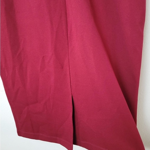 Maggy London Women's Midi Short Sleeve Sheath with Neck Tie Career Office Work - Picture 8 of 11